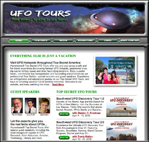 Go to Alpventures&reg; Top Secret UFO Tours