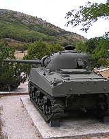 Sherman in Mignano Pass, Italy Sherman in Mignano Pass, Italy